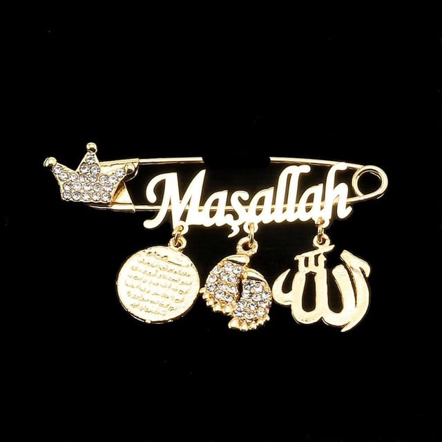 Kristal Taşlı Bebek İğnesi