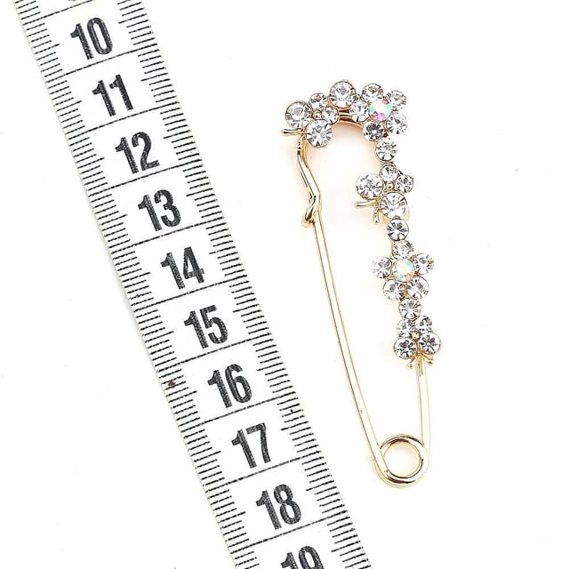 Kristal Taşlı, Çengelli İğne Formunda Broş