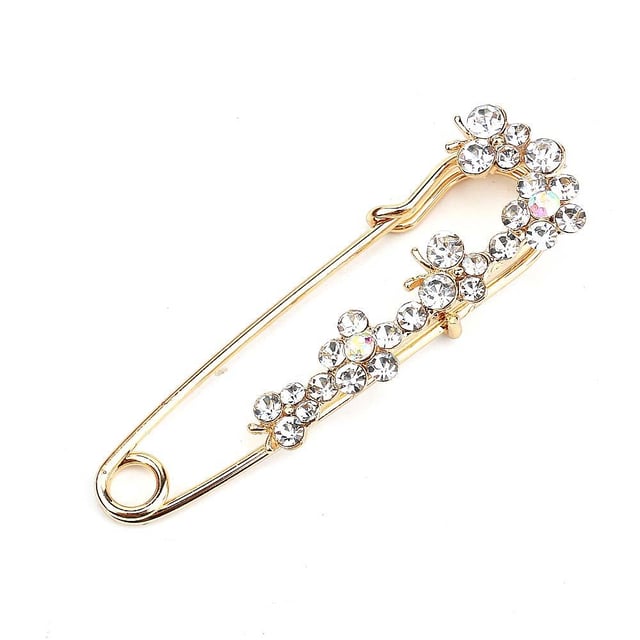 Kristal Taşlı, Çengelli İğne Formunda Broş