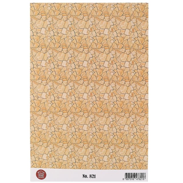 Maket Kaplama Kağıdı No:821 Taş Duvar Deseni