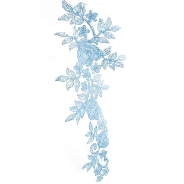 Mavi Renk Fransız Danteli