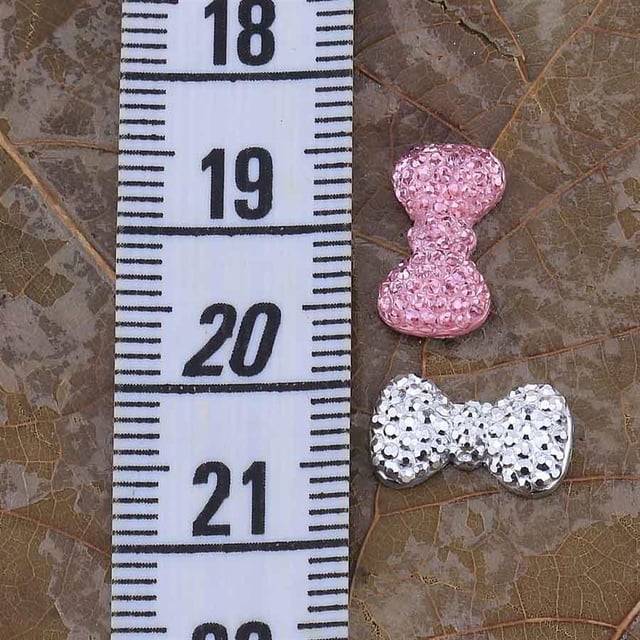 Mini Fiyonk Şeklinde Polyester Taş (100 adet)