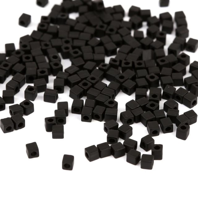 Miyuki Square Cube 3 mm Siyah Boncuk