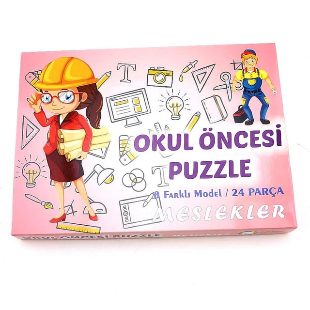 Okul Öncesi Puzzle Meslekler 24 Parça