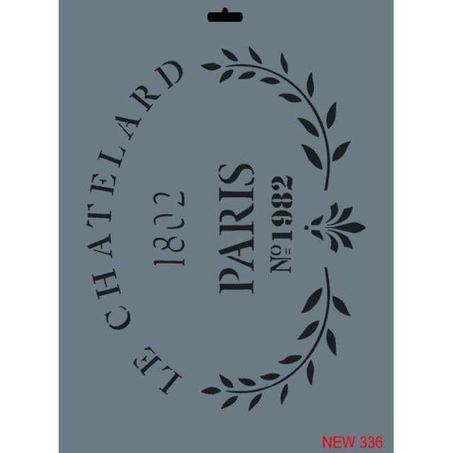 Paris Set Stencil Şablon 25X35 cm - Rich New 336