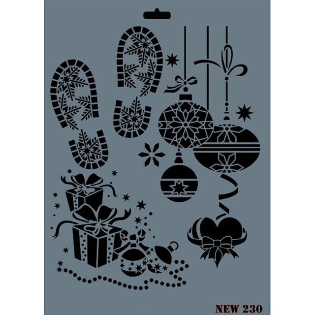 Parti Malzemeleri Stencil Şablon 25X35 cm - Rich New 230