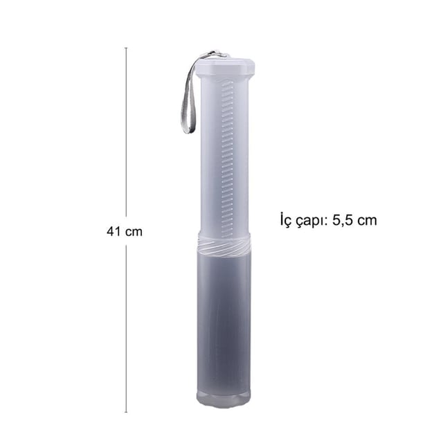 Plastik Fırça Saklama Tüpü Geniş