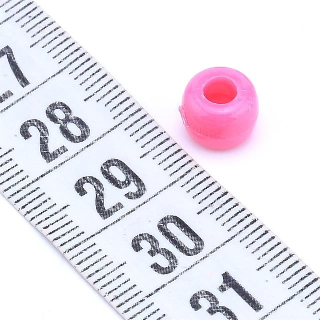 Plastik Yassı Boncuk ( 50 Adet )
