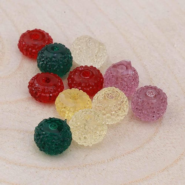 Polyester Boncuk Şeffaf (100 Adet)