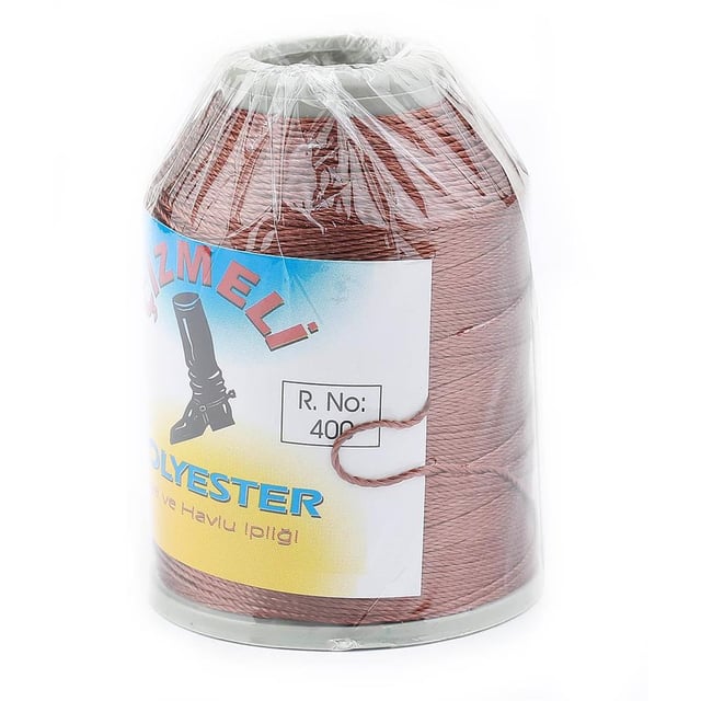 Polyester Oya ve Havlu İpliği 400 Kahverengi