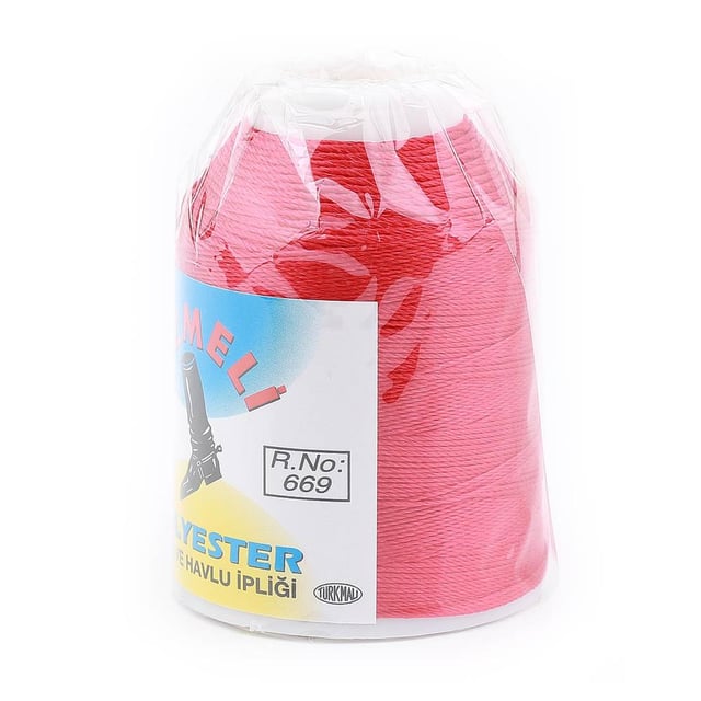 Polyester Oya ve Havlu İpliği 669 Kırmızı