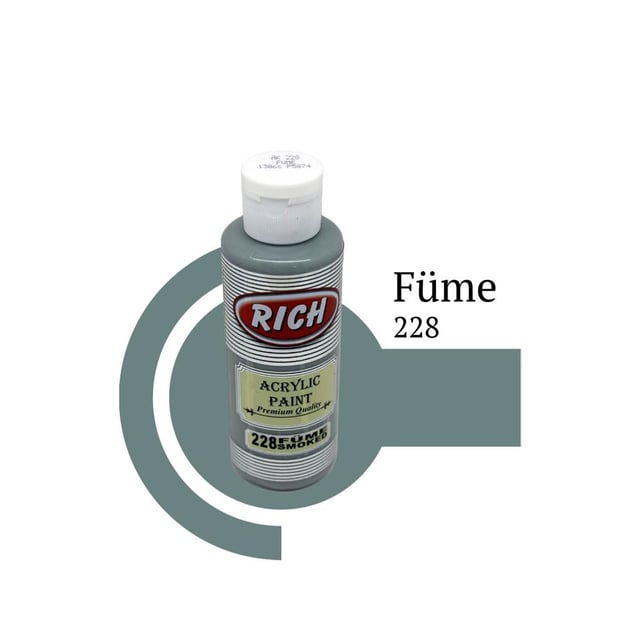 Rich 120 cc Akrilik Ahşap Boyası - Füme 228