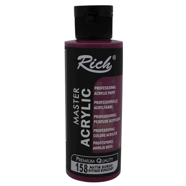 Rich 120 cc Akrilik Boya - Antik Bordo 158