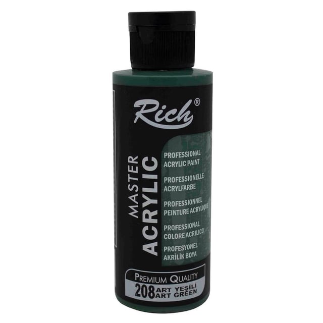 Rich 120 cc Akrilik Boya - Art Yeşili 208