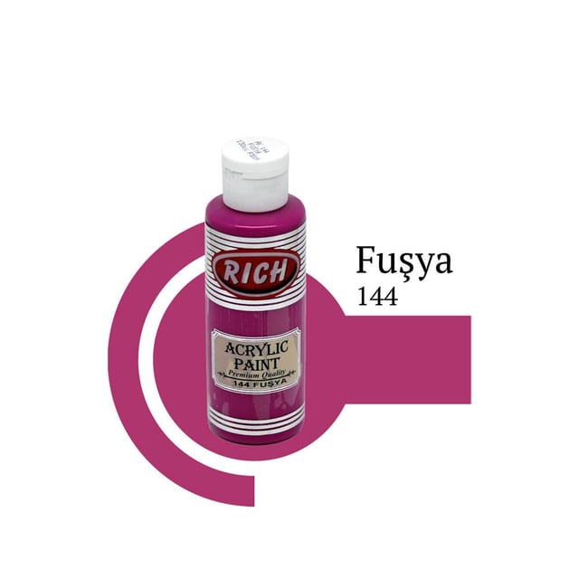 Rich 120 cc Akrilik Boya - Fuşya 144