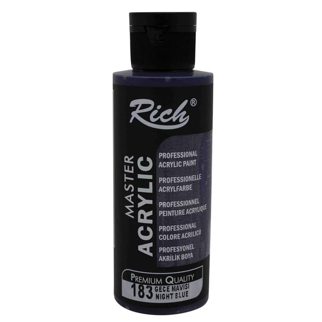 Rich 120 cc Akrilik Boya - Gece Mavisi 183
