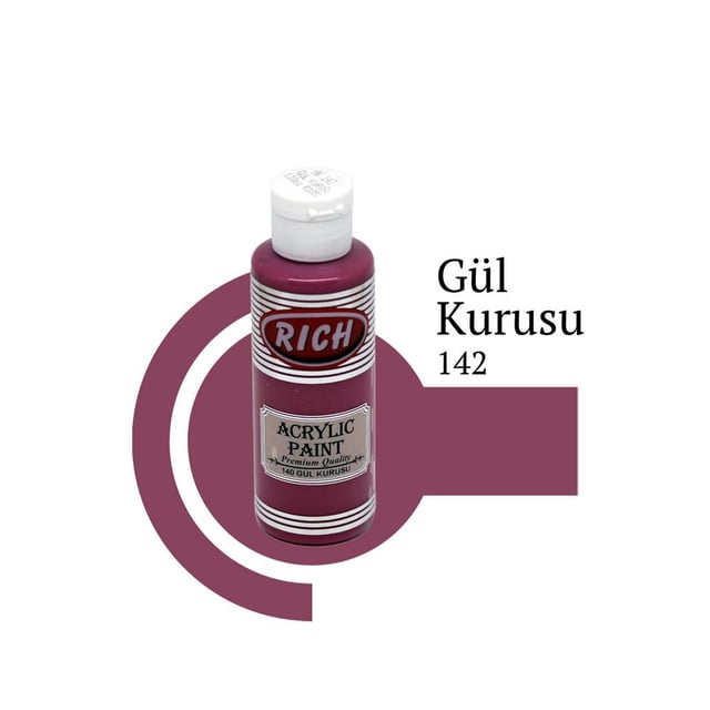 Rich 120 cc Akrilik Boya - Gül Kurusu 142