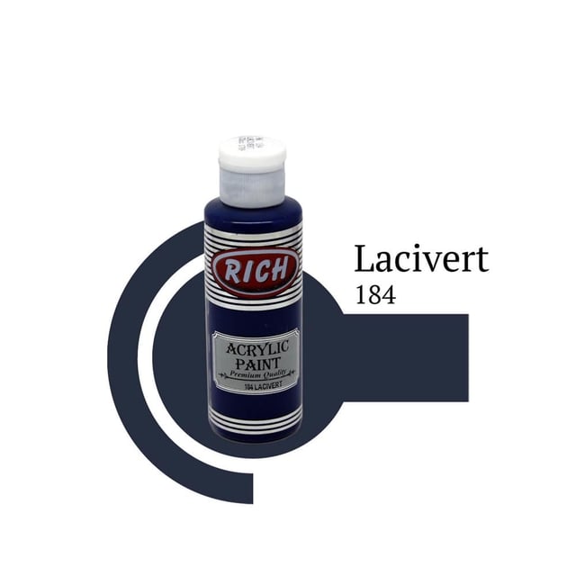 Rich 120 cc Akrilik Boya - Lacivert 184