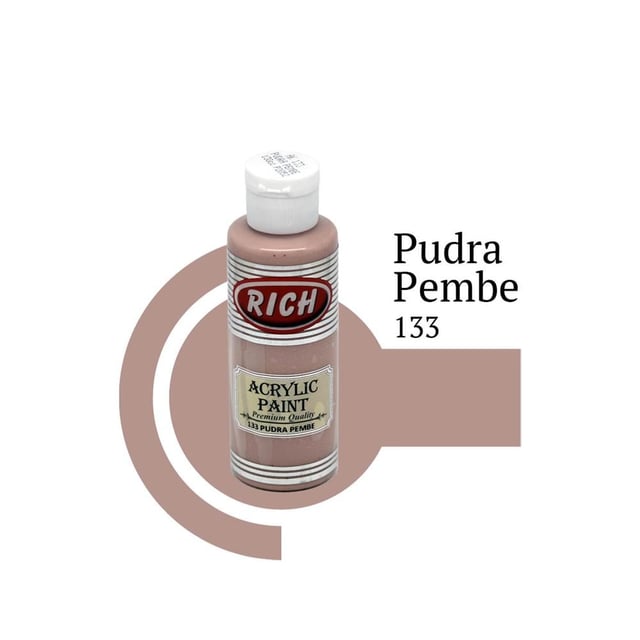 Rich 120 cc Akrilik Boya - Pudra Pembe 133