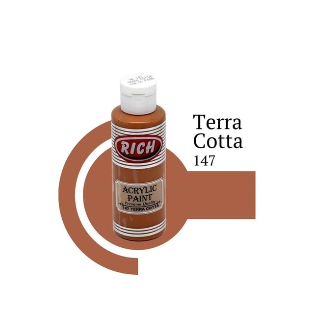 Rich 120 cc Akrilik Boya - Terra Cotta 147