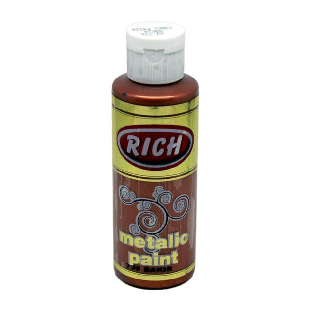 Rich 120 cc Metalik Akrilik Boya - Bakır 736