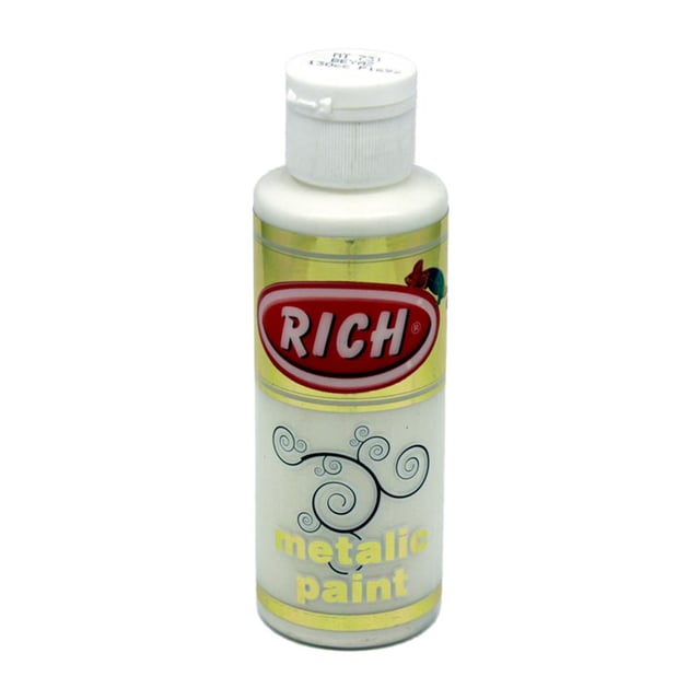 Rich 120 cc Metalik Akrilik Boya - Beyaz 731