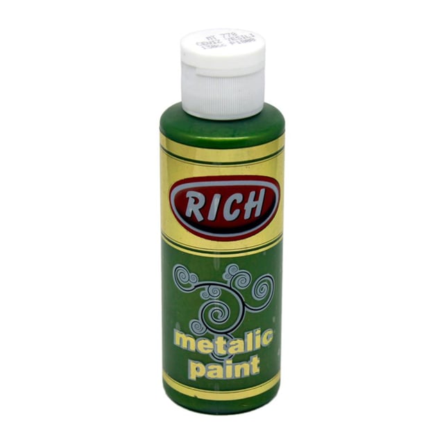 Rich 120 cc Metalik Akrilik Boya - Ceviz Yeşili 778