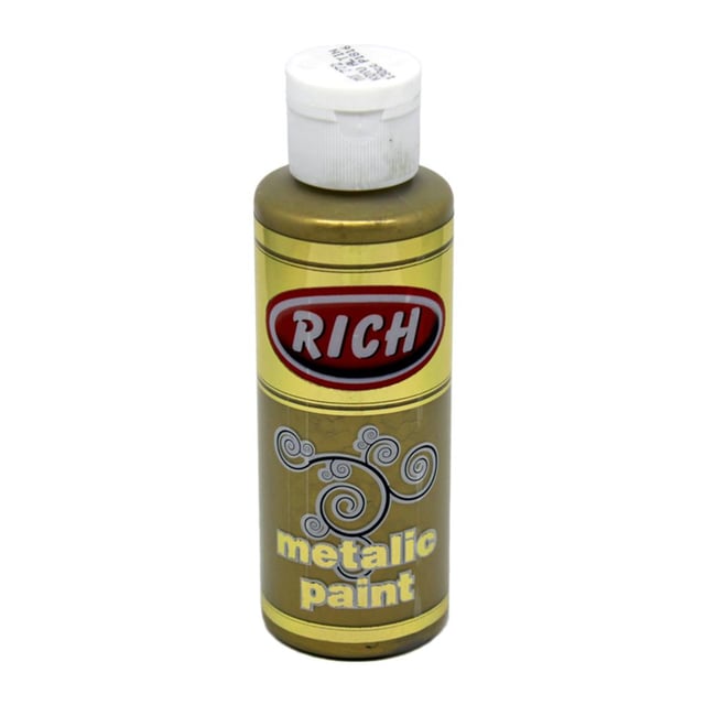 Rich 120 cc Metalik Akrilik Boya - Koyu Altın 772