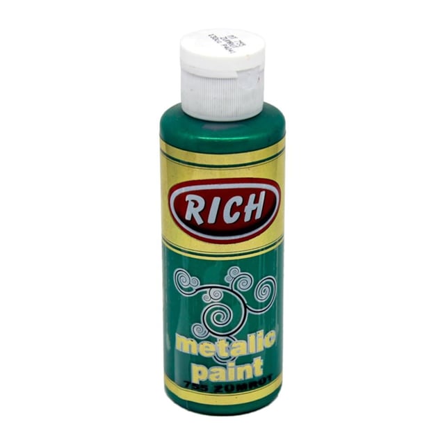 Rich 120 cc Metalik Akrilik Boya - Zümrüt 755