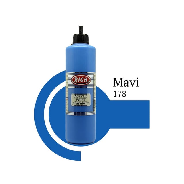 Rich 500 cc Akrilik Boya Mavi 178