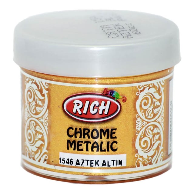 Rich Chrome Metalic Boya 50 cc Aztek Altın 1546