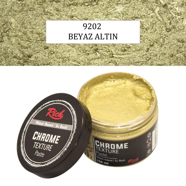 Rich Chrome Texture Pasta 150 ml Beyaz Altın 9202