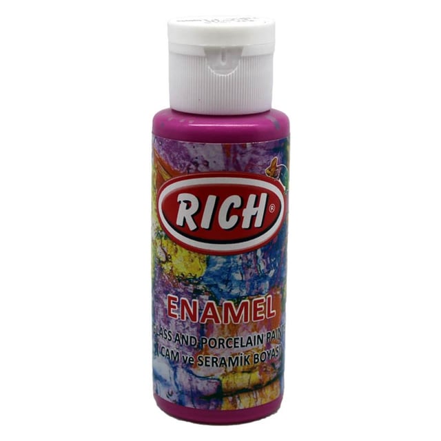 Rich Enamel Cam ve Seramik Boyası Fuşya 314