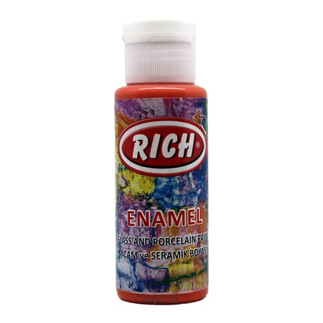 Rich Enamel Cam ve Seramik Boyası Portakal 306