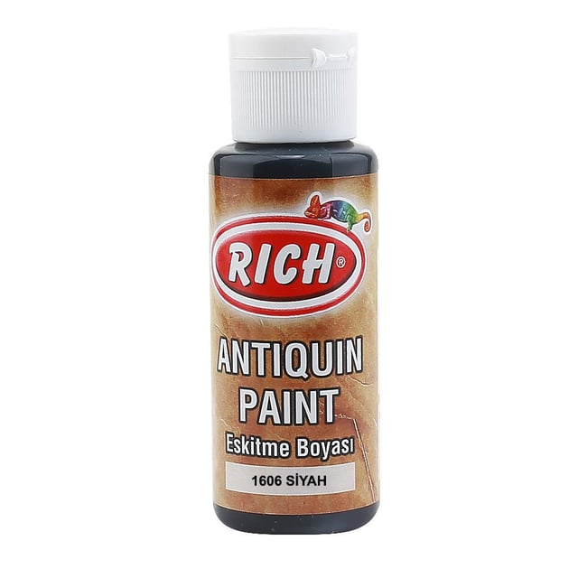 Rich Eskitme Boyası 70 cc Siyah 1606