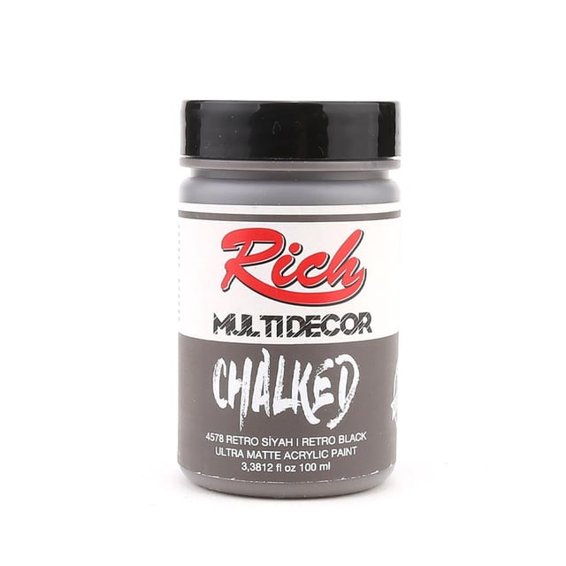 Rich Multi Decor Chalked 100 ml 4578 Retro Siyah