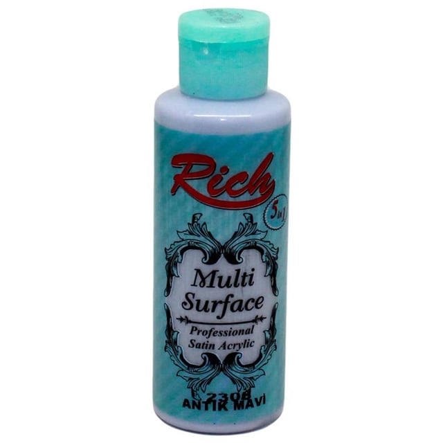 Rich Multi Surface 120 cc Boya - Antik Mavi 2306
