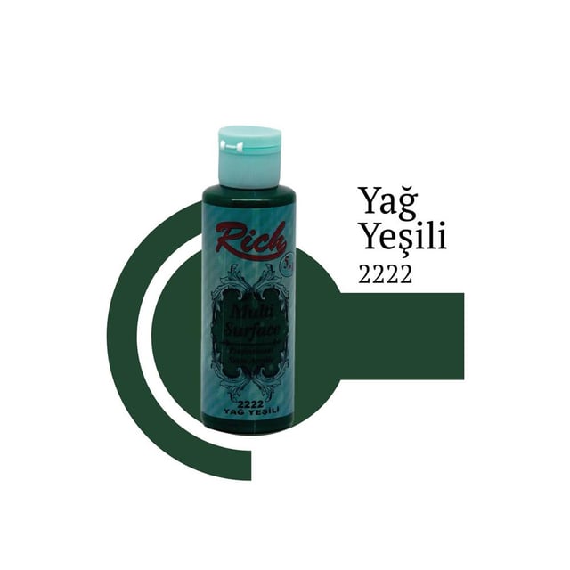 Rich Multi Surface 120 cc Boya - Yağ Yeşili 2222