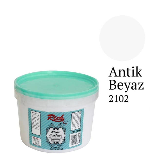 Rich Multi Surface 2500 ml Boya - 2102 Antik Beyaz