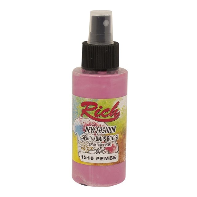 Rich New Fashion Sprey Kumaş Boyası Pembe 1510