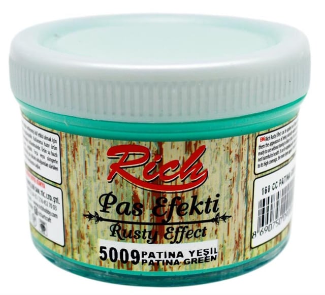 Rich Pas Efekti (Rusty Effect) - Patina Yeşil 5009