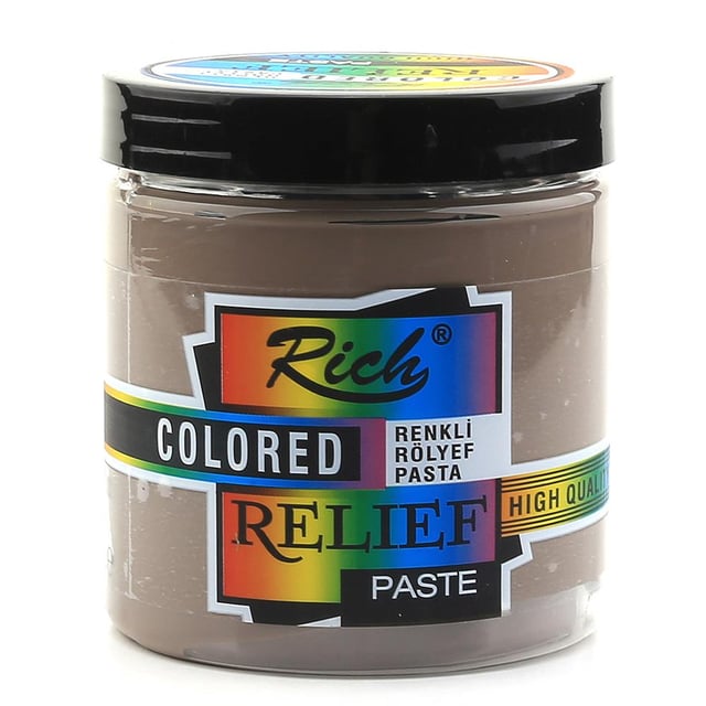 Rich Renkli Rölyef Pasta Mocha 10162