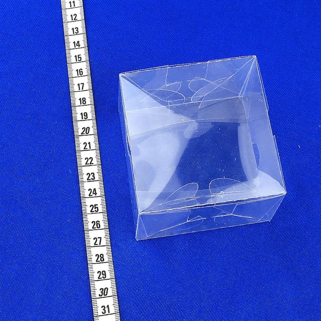 Şeffaf, Asetat Kutu (8 cm * 8 cm * 5 cm) 10 Adet