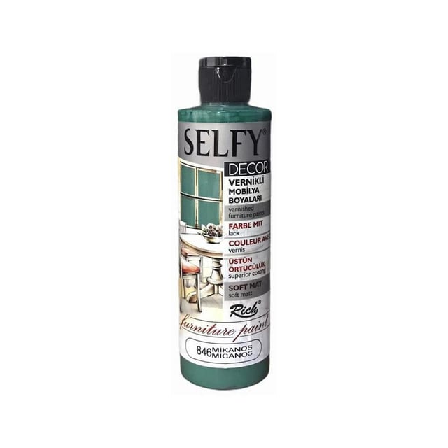 Selfy Decor Vernikli Mobilya Boyası 846 Mikanos 240 cc