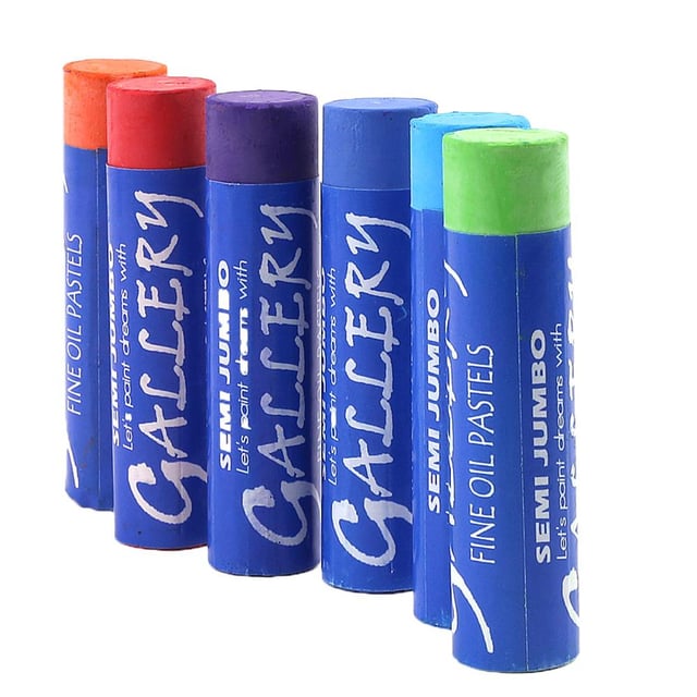 Semi Jumbo Yuvarlak Yağlı Pastel Boya 12 Renk