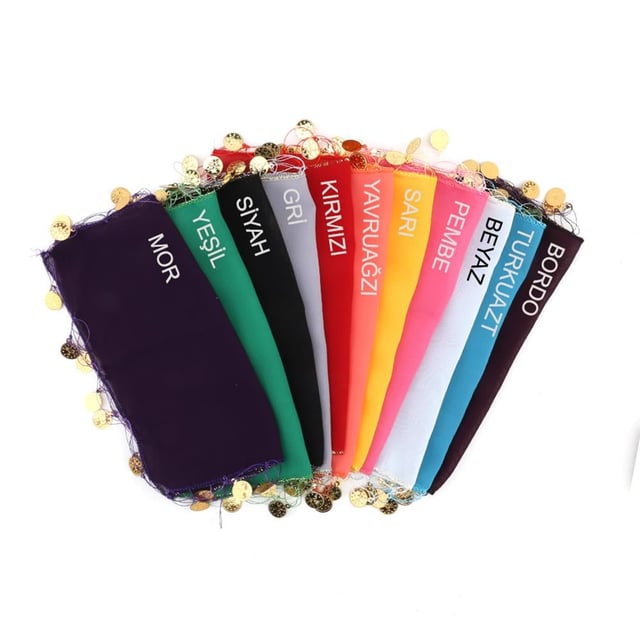 Şifon Halay Mendili 10 Adet