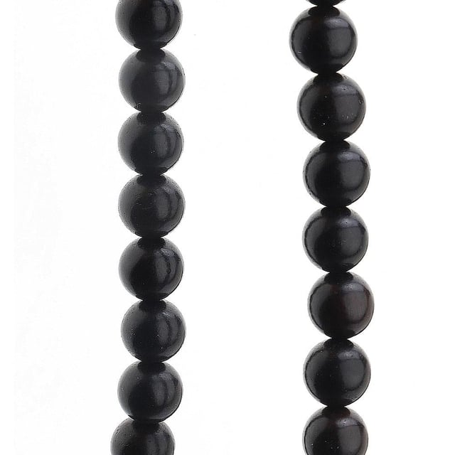 Siyah Bambu (Ud Ağacı) Boncuk 10 mm