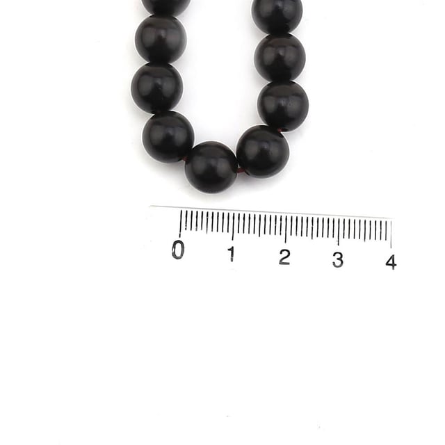 Siyah Bambu (Ud Ağacı) Boncuk 10 mm