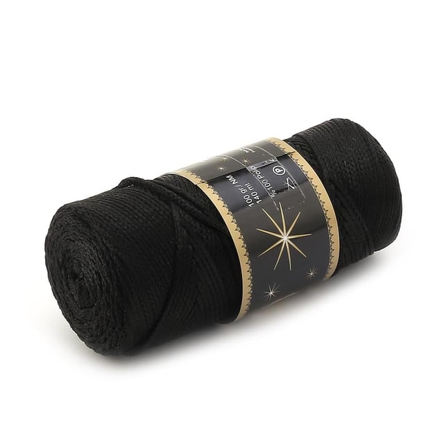 Siyah Polyester Makrome ipi