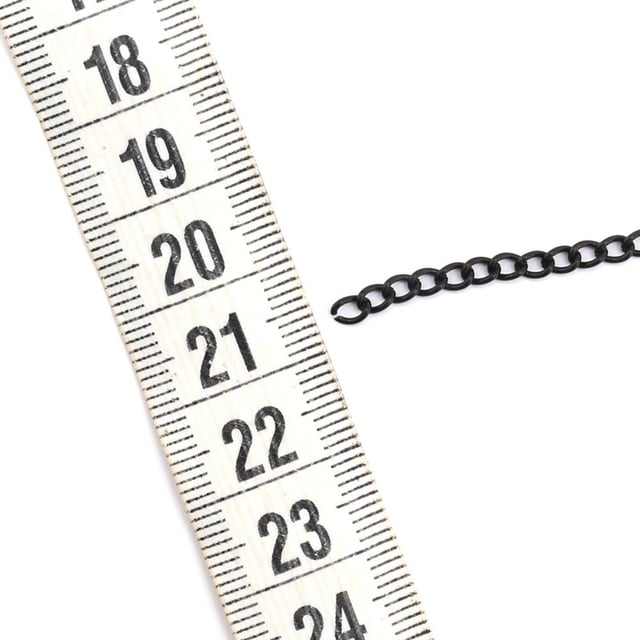 Siyah Renk Metal Takı Zinciri 10 metre